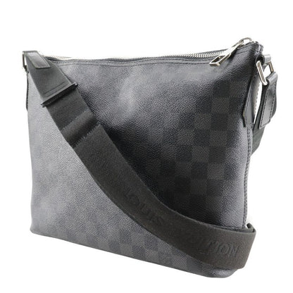 Louis Vuitton Mick PM N41211 Damier Graphite Canvas Black Sr1104 Men's Shoulder