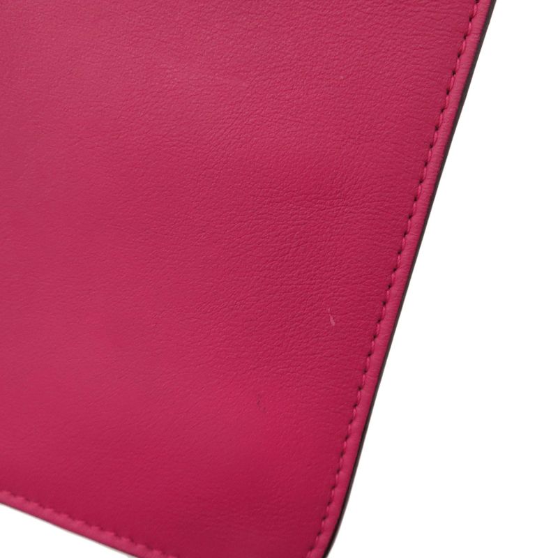 Christian DIOR Lady Dior 2WAY Handbag Calf Women Pink Leather Strap Crossbody