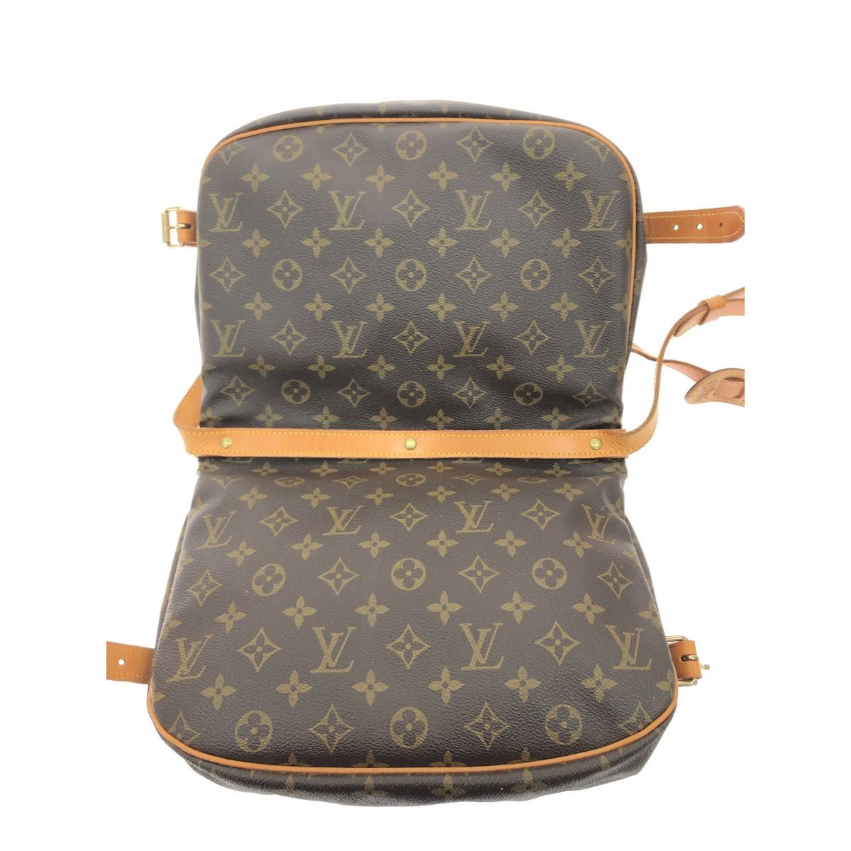 Louis Vuitton Unisex Shoulder Bag Crossbody Monogram Saumur 30 M42256 Brown