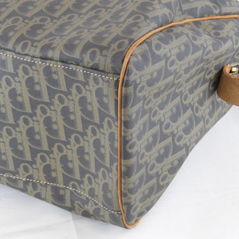 Christian Dior Trotter Boston Bag Monogram Canvas Ladies