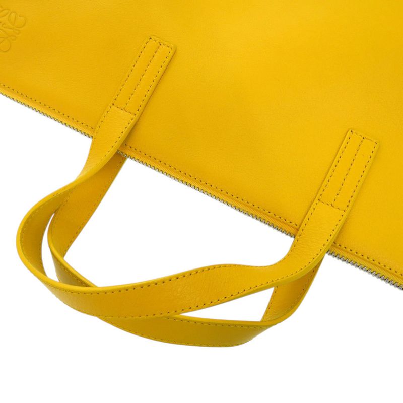 Loewe Anagram A4 Leather Yellow Business Bag 1903 Loewe