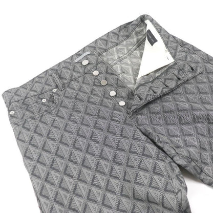 DIOR Homme 313d004b329x Cotton Cowhide CD Diamond Logo Allover Button Fly