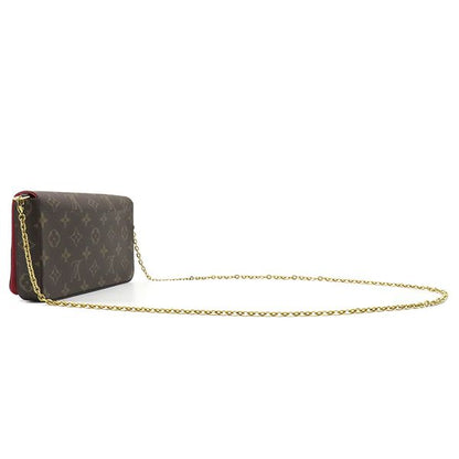 Louis Vuitton Chain Wallet Pochette Felicie Monogram Canvas Monogram Gold