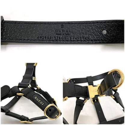 Gucci Harness Black Interlocking 692963 Never Used