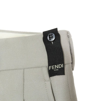Unused 21aw Fendi Bermuda Pants Slacks Shorts FF Logo Hardware Half Pants 2