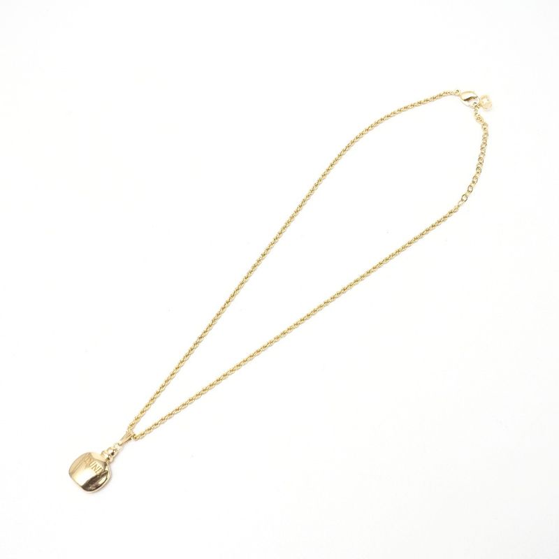 Christian DIOR Necklace Perfume Bottle Perfume Motif CD Logo Gold 20250901