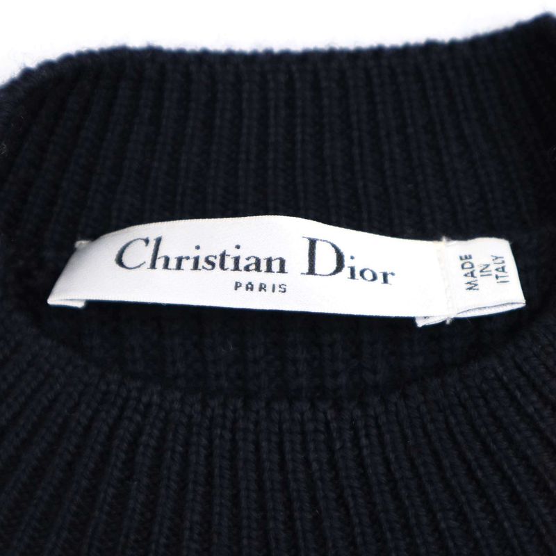 Christian Dior Wool Knit Dress 5a24619am531 Navy 40