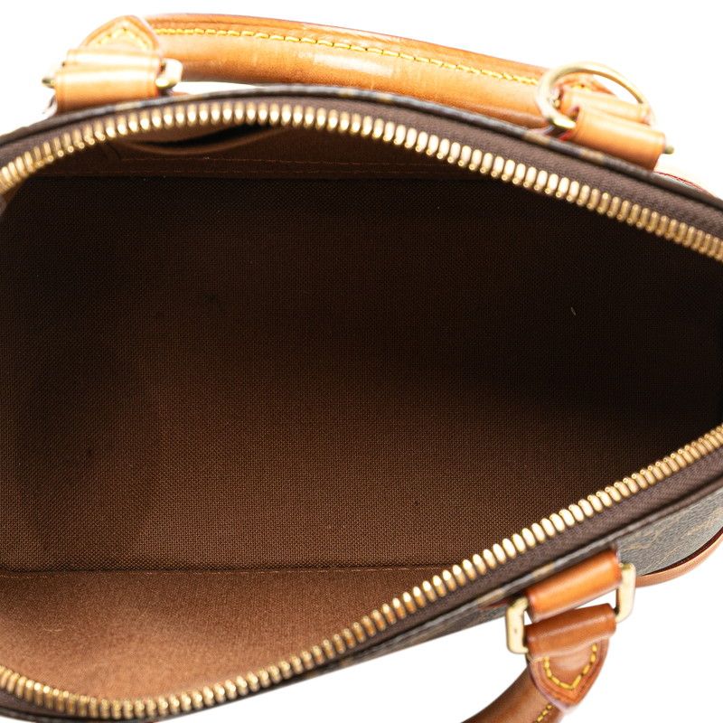 Louis Vuitton Monogram Alma BB Handbag Shoulder Bag 2WAY M46990 Brown PVC