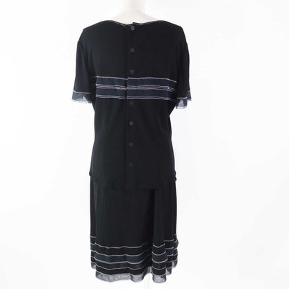 CHANEL 02P P19048 P19038 Top And Skirt Setup With Coco Mark Button Logo Plate