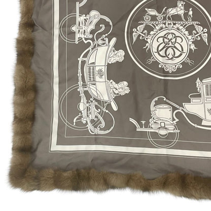 Similar Hermes Scarf Stole Shawl Large Size Carre 90 Ex-libris Silk Sable Gray