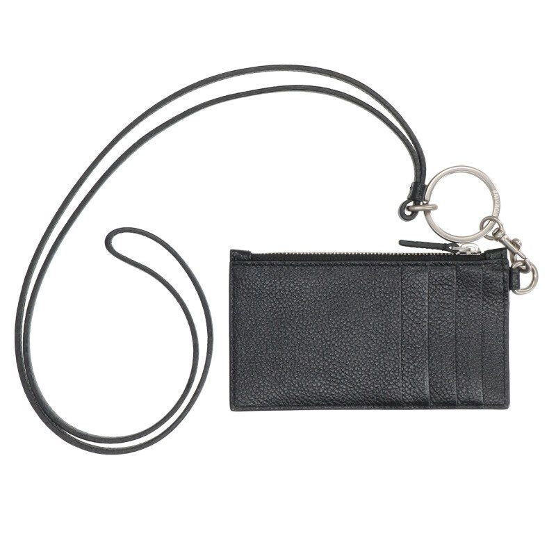 Balenciaga 594548 Logo-printed Card Case With Neck Strap Men's