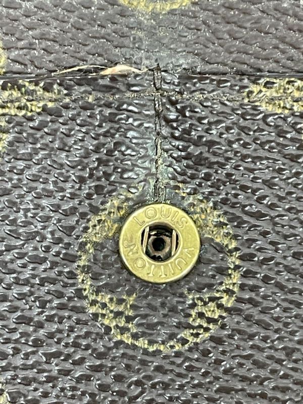 Louis Vuitton Monogram Pochette Portmonnaie Cles Di Long Wallet M61725 Brown