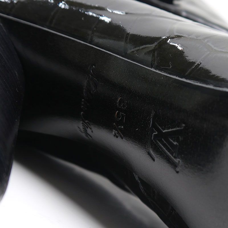 Louis Vuitton LV Short Boots In Croc Shape Stamped 35.5 Black