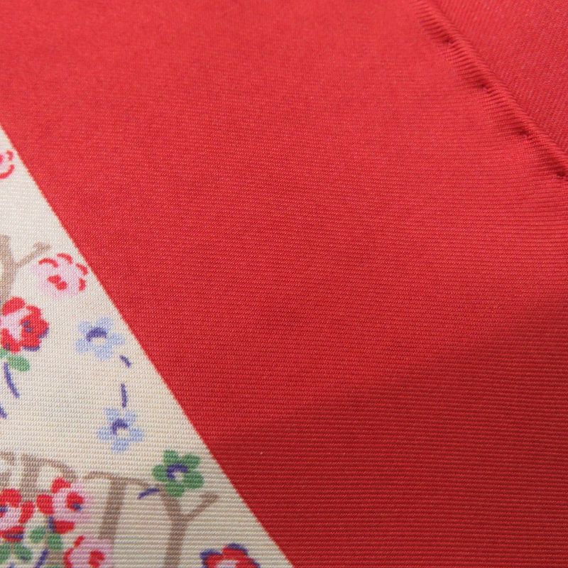 Gucci X Liberty Flower Print Silk Beige Red Scarf 1126 Gucci