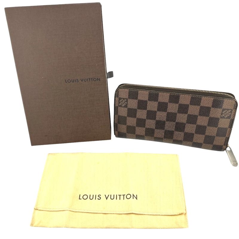 Louis Vuitton N60015 Damier Round Zipper Zippy Wallet Long Wallet Louis Vuitton