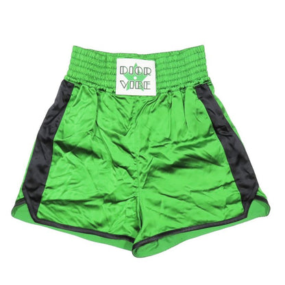 Unused 22SS Christian DIOR Boxing Shorts Half Pants Logo DIOR VIBE Green S