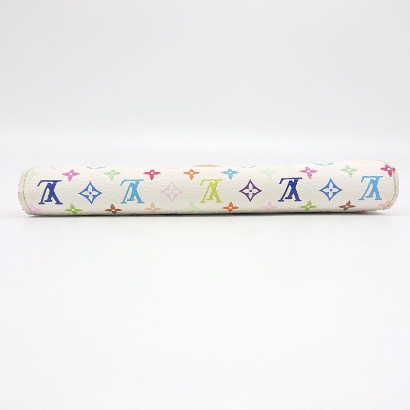 Louis Vuitton Sarah Bron Multicolor Beige Long Wallet Foldable Wallet Box/storag