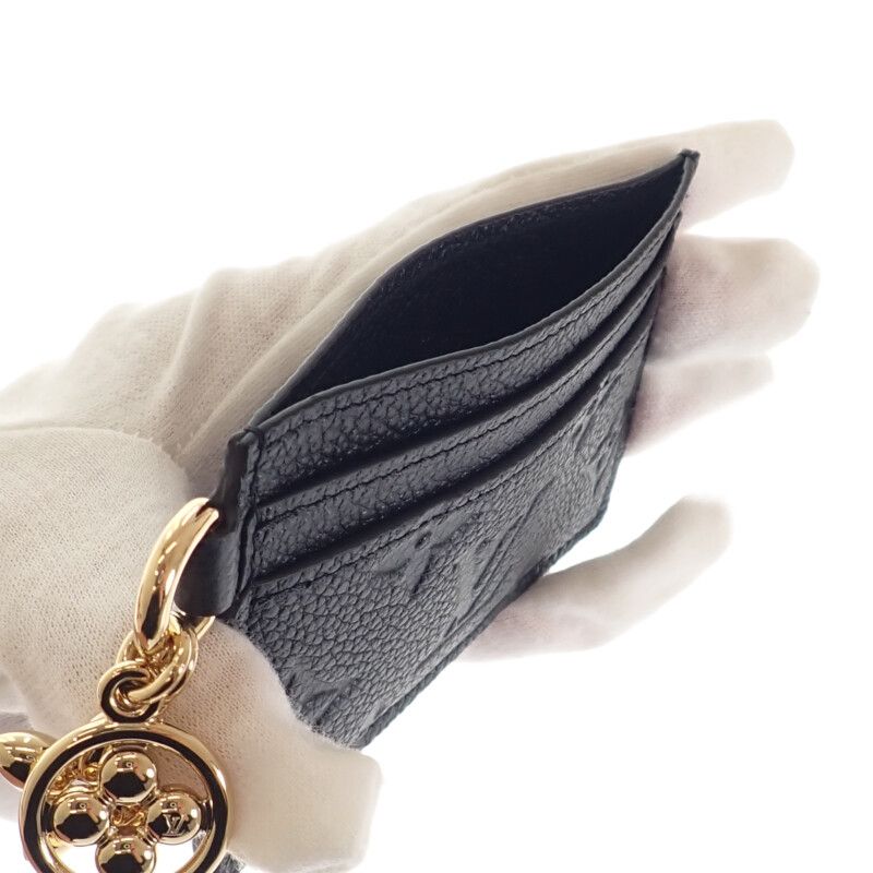 Louis Vuitton Porte Cult Lvcharm M82132 Card Case Monogram Empreinte Noir Black