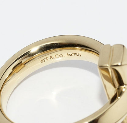 Tiffany & Co Ring 18K Yellow Gold T One Ring Width 45mm (018in)