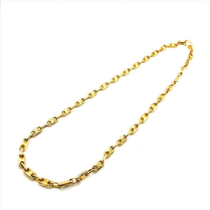 Celine Triomphe Long Chain Necklace Gold