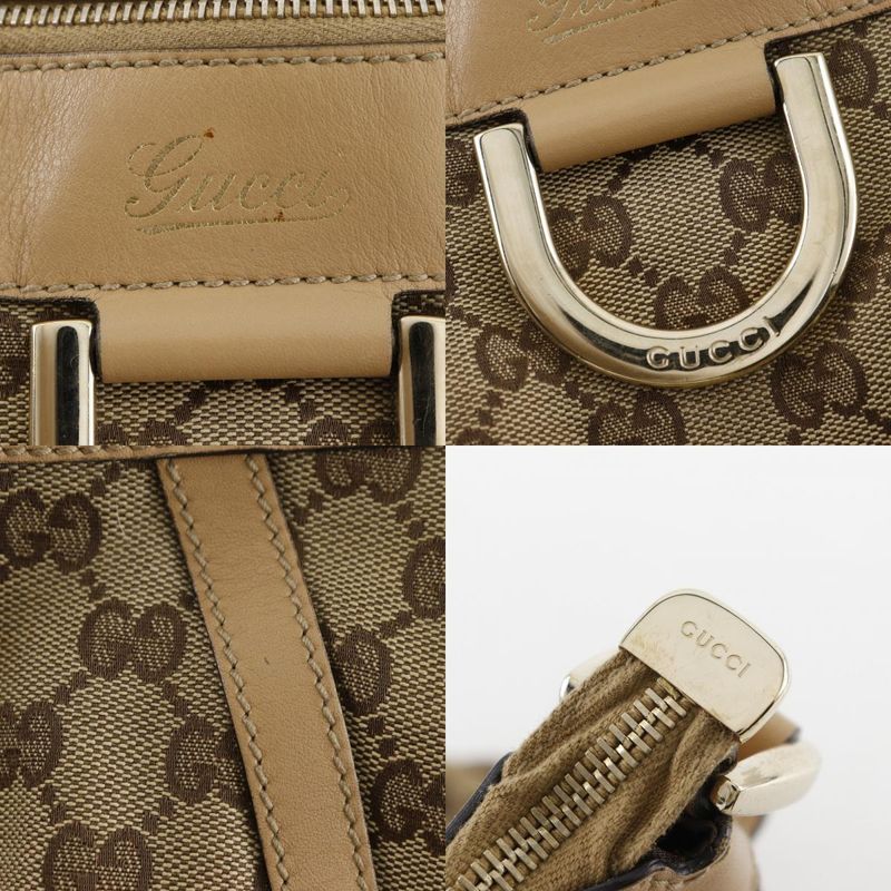 Gucci Abbey Line 203257 GG Canvas Brown Women's Shoulder Bag