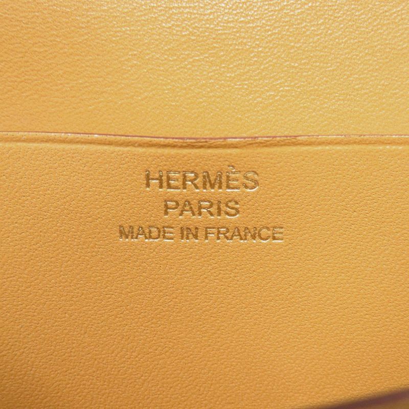 Hermes Bearn Souffle Vota Delacto Paille Gold Hardware Engraved A (2017) Long