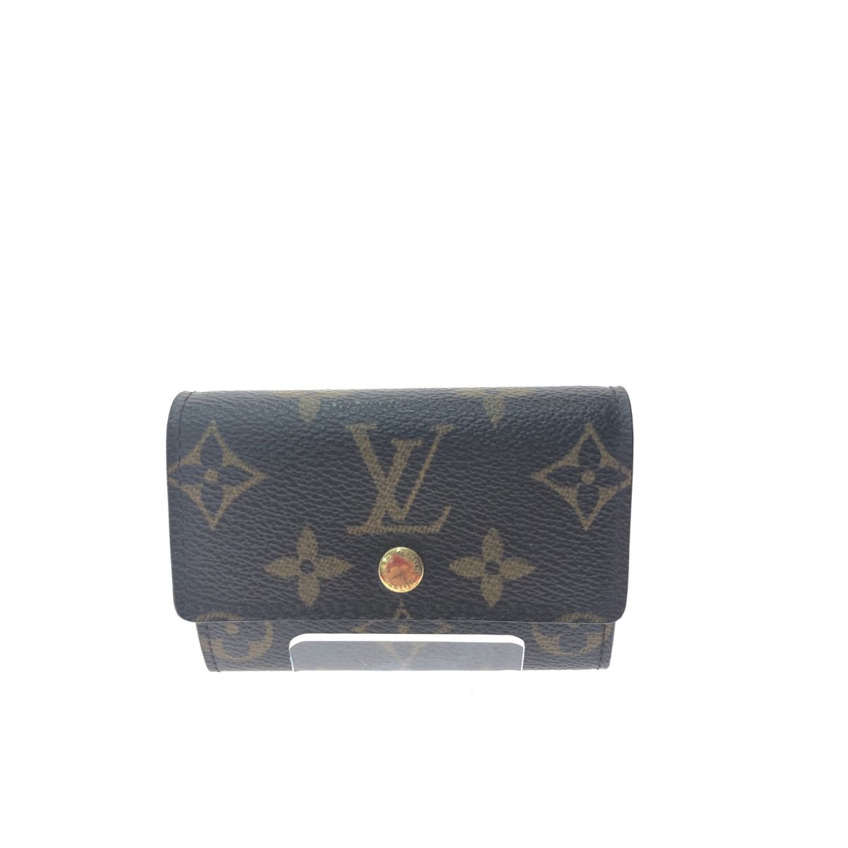 Louis Vuitton Women's Coin Case Monogram Portomone Plat M61930 Brown