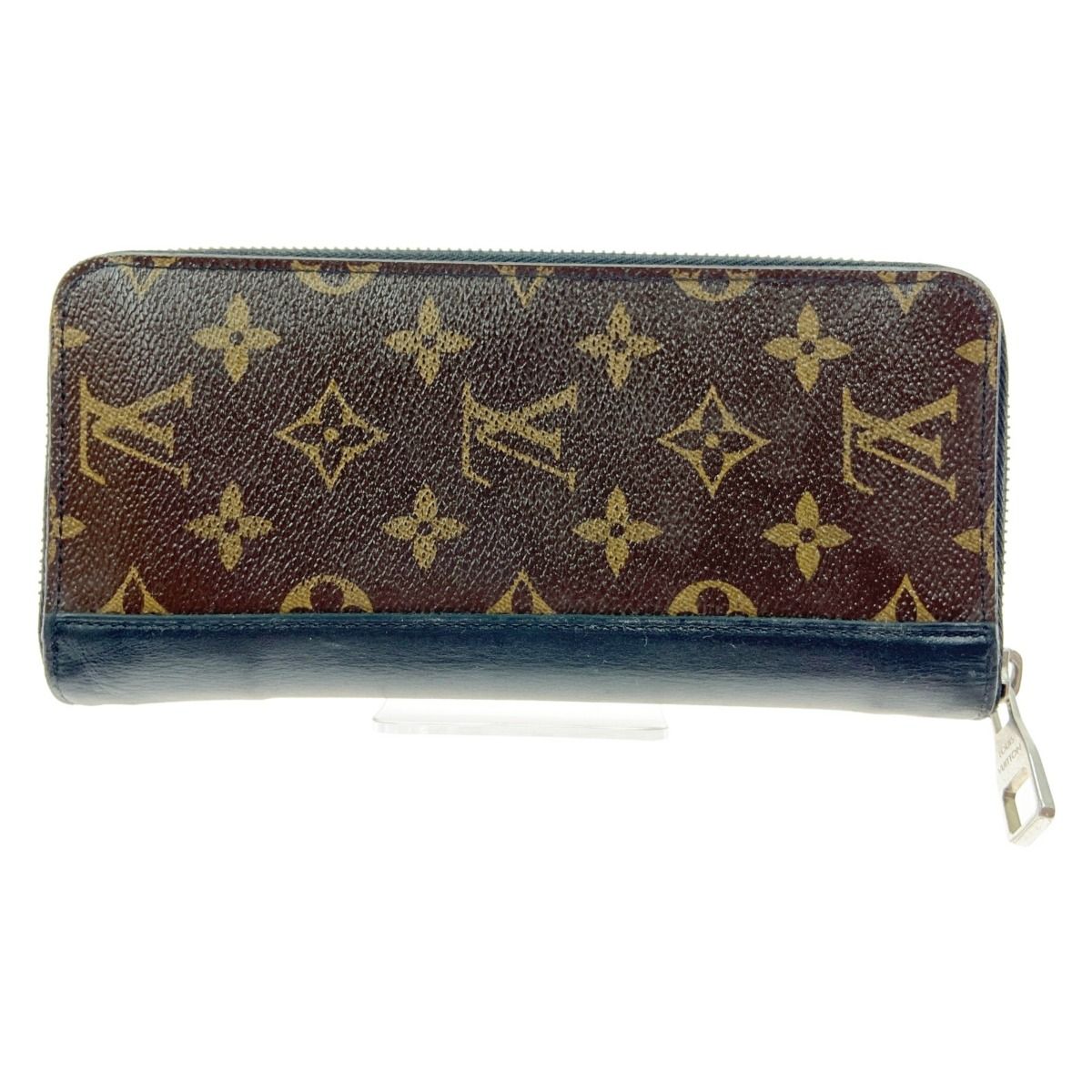 Louis Vuitton Monogram Macassar Zippy Wallet Vertical Round Zipper Long