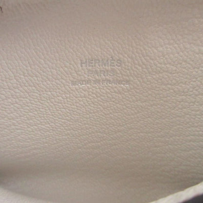 Hermes Iliad W Engraved (2024) Evercolor New White Card Case 1576 Hermes