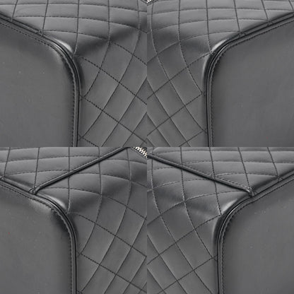 Chanel Matelasse Vanity Handbag Lambskin Black With Silver Hardware Ladies Bag