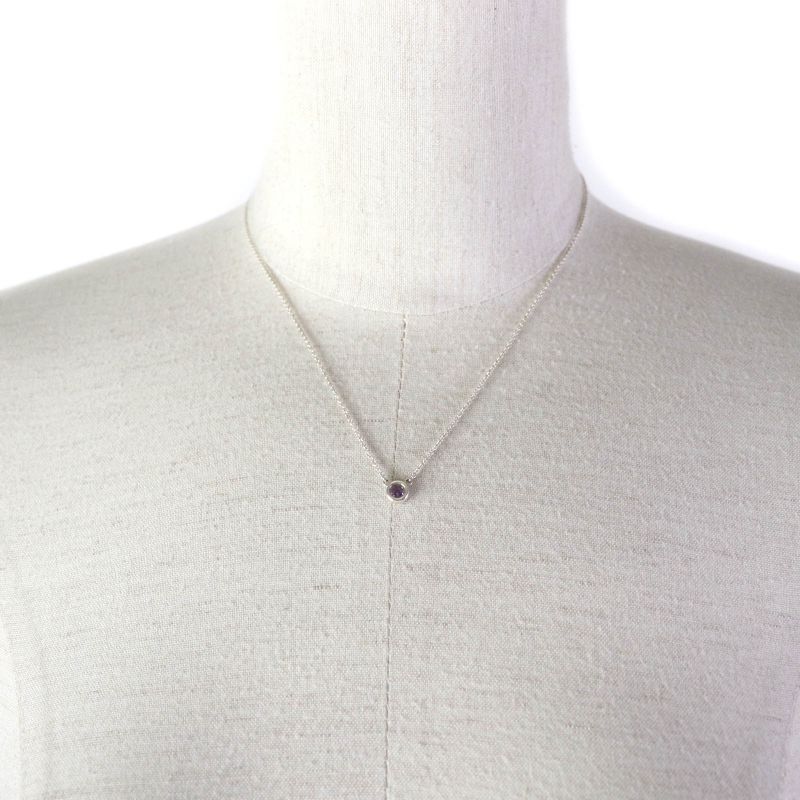 Tiffany & Co Elsa Peretti Color By The Yard Amethyst Pendant 0.14