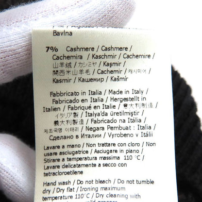 Fendi 2022 Fzx034 Cashmere Blend FF Logo Zucca Pattern Monogram Crewneck Long