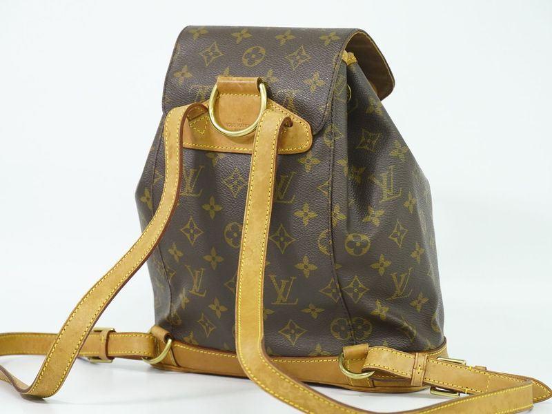 Authentic Louis Vuitton LV Montsouris MM Backpack Sac Backpack Monogram Brown