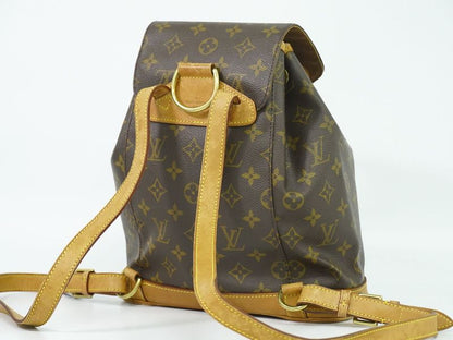 Authentic Louis Vuitton LV Montsouris MM Backpack Sac Backpack Monogram Brown