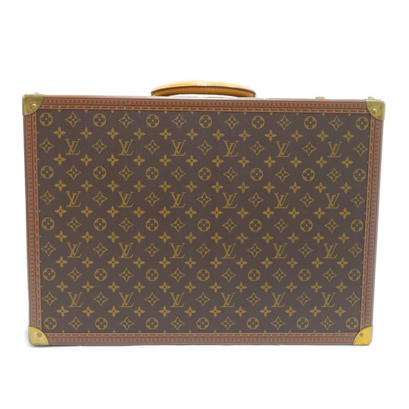 Louis Vuitton Bisten 55 M21327 Trunk Case Monogram Canvas Leather Brown