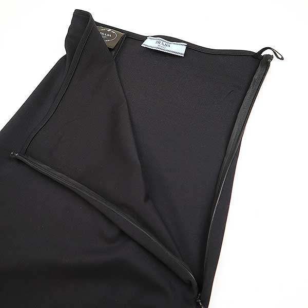 Prada 23ss Jersey Long Skirt Jersey Long Skirt 31116 Black 36