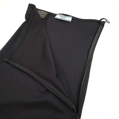 Prada 23ss Jersey Long Skirt Jersey Long Skirt 31116 Black 36