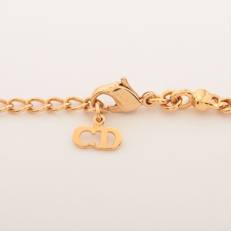Christian DIOR Necklace GP And Rhinestone Gold Made In Germany