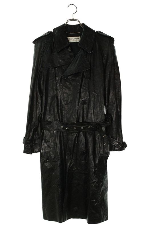 Saint Laurent Paris 337876 Ym20u Faye Cles The Trench Coat Men's 46