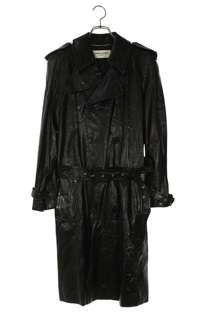 Saint Laurent Paris 337876 Ym20u Faye Cles The Trench Coat Men's 46