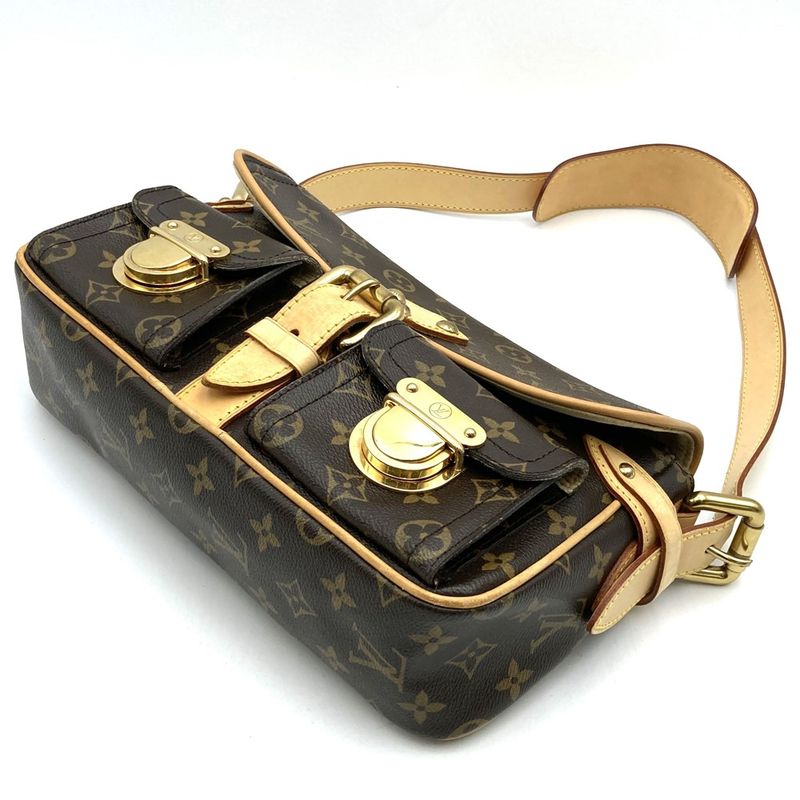Louis Vuitton M40027 Shoulder Bag Hudson PM Brown Monogram Ladies Men