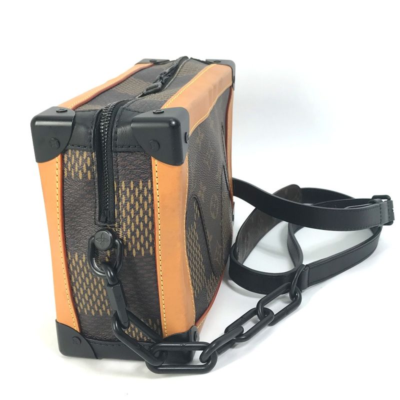 Louis Vuitton Shoulder Bag Soft Trunk N40381 Damier Giant Canvas Brown