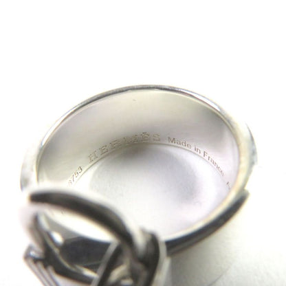 Hermes Alfa Kelly Ag925 Clochette Cadenas Double Ring - Ring Accessory Silver