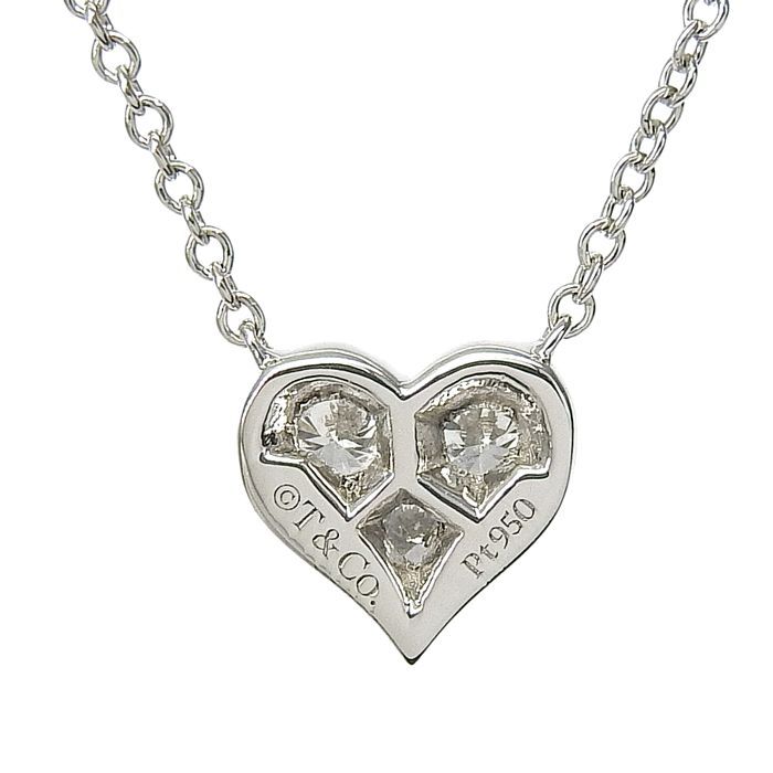 Tiffany & Co Tiffany & Co Sentimental Heart Diamond Necklace Pt950 Platinum