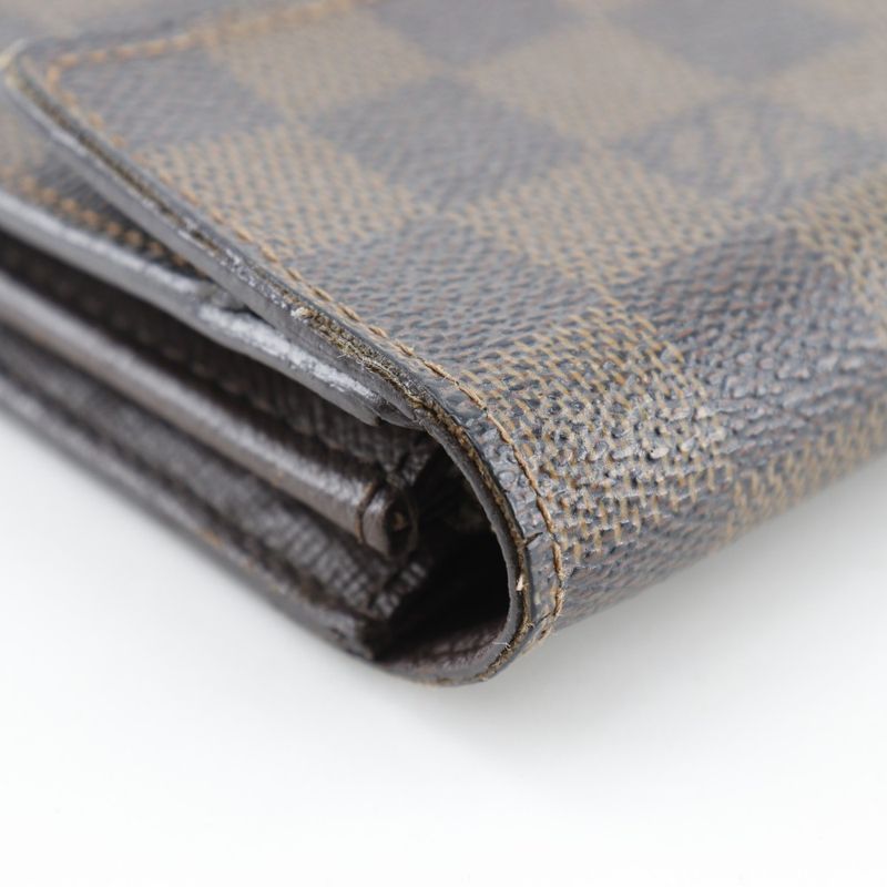 Louis Vuitton Pochette Portmonnais Cles Di N61724 Damier Canvas Brown Ca0015