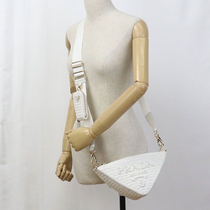 Prada 1bh190 Crossbody Shoulder Bag Raffia Women