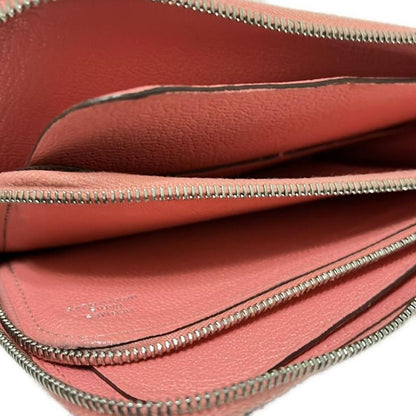 Hermes Wallet Remix Combine Pink Silver Hardware /L Zipper
