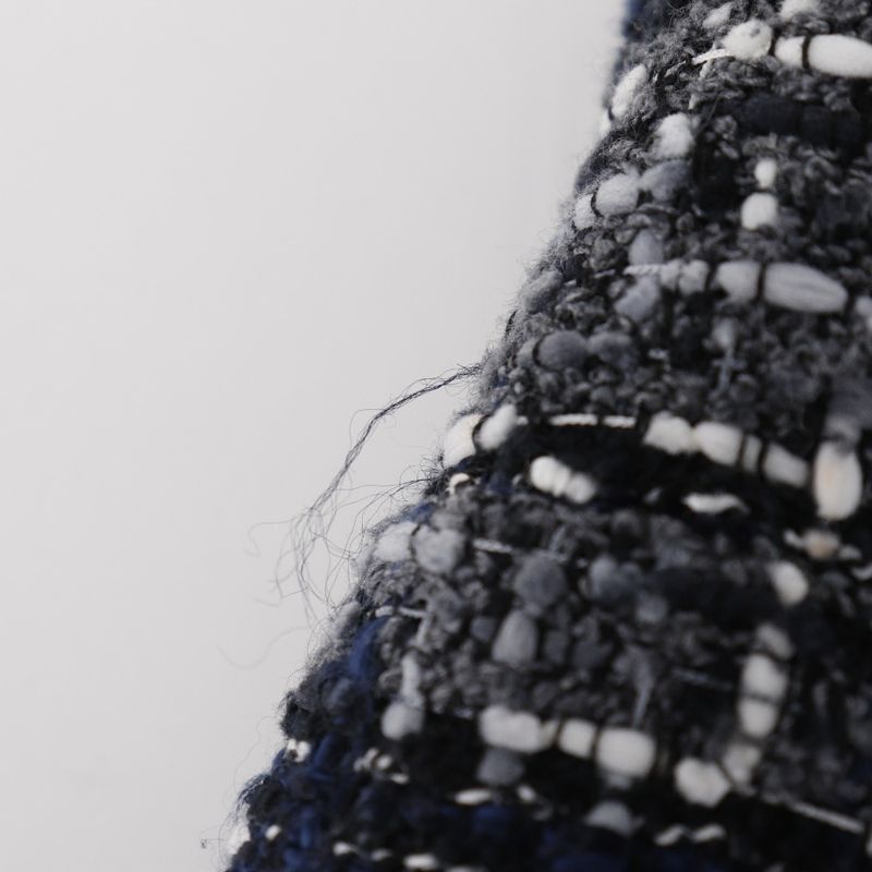 Chanel Tweed 05P P26088v16545 Cotton And Nylon Black/navy Blue Ladies Skirt