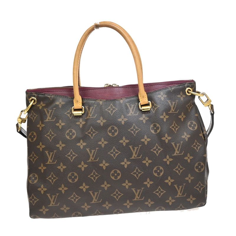 Louis Vuitton Pallas Shoulder Handbag 2WAY Monogram M40906 55ka652
