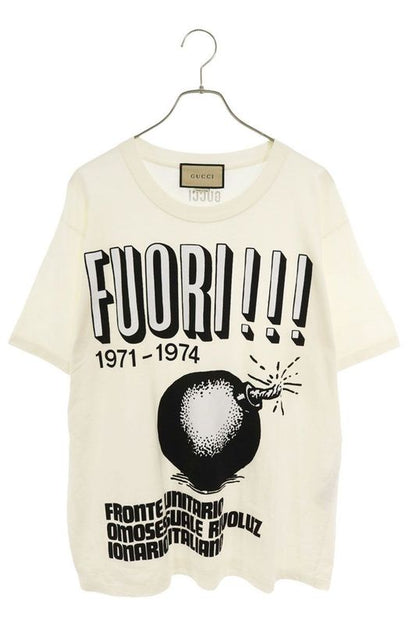 Gucci 616036 Xjffo Front Print T-shirt Men's L